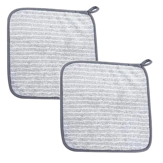 Oleegame 2PC Ten Dollar Items Microfiber Cleaning Rags For Washing Dishes Highly Absorbent Cleaning Towels Lightweight Microfiber Cloth Window Clean Cloth Gray