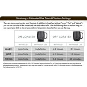 Nextmug - Temperature-Controlled, Self-Heating Coffee Mug (Burgundy - 14 oz.)