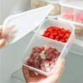 thumbnail image 4 of 1PC Clear Plastic Food Storage Containers with Removable Dividers for Refrigerator Organization Vegetables Fruits Meal Prep, 4 of 7