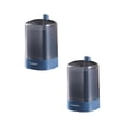 thumbnail image 1 of Oleegame 2PC Stainless Steel Cutlery Set Automatic Pop-up Toothpick Box Holder Container Portable Toothpick Dispenser Blue, 1 of 2
