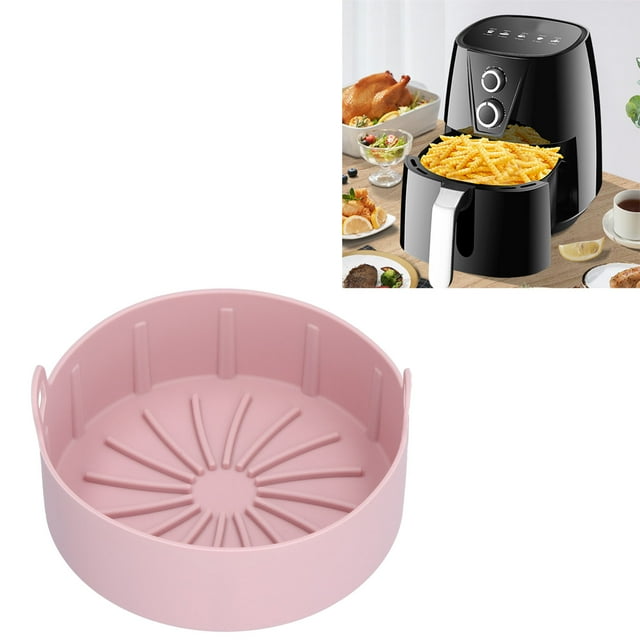 Cergrey Ustensiles de Cuisine, Remplacement de Pot en Silicone Réutilisable Panier de Friteuse Électrique Accessoire de Cuisson 20°C220°C, Plateau de Friteuse en Silicone