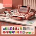 thumbnail image 4 of Graflsoa Ensemble de Jouets Interactifs Multilingues pour Caisses Enregistreuses pour Enfants - Gris Foncé-Bleu, Jeu d'Imitation avec Accessoires de Magasinage Réalistes, Microphone à 360°, Numériseur et Effets Musicaux, 3 Ans et Plus, 4 of 6