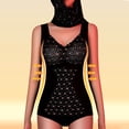 thumbnail image 3 of Women Bottoming Vest with Chest Pads Seamless Sleeveless Thick German Velvet Thermal Base Layer Keep Warm Stretchy V Neck Lace Camisole Winter Basic Top, 3 of 8