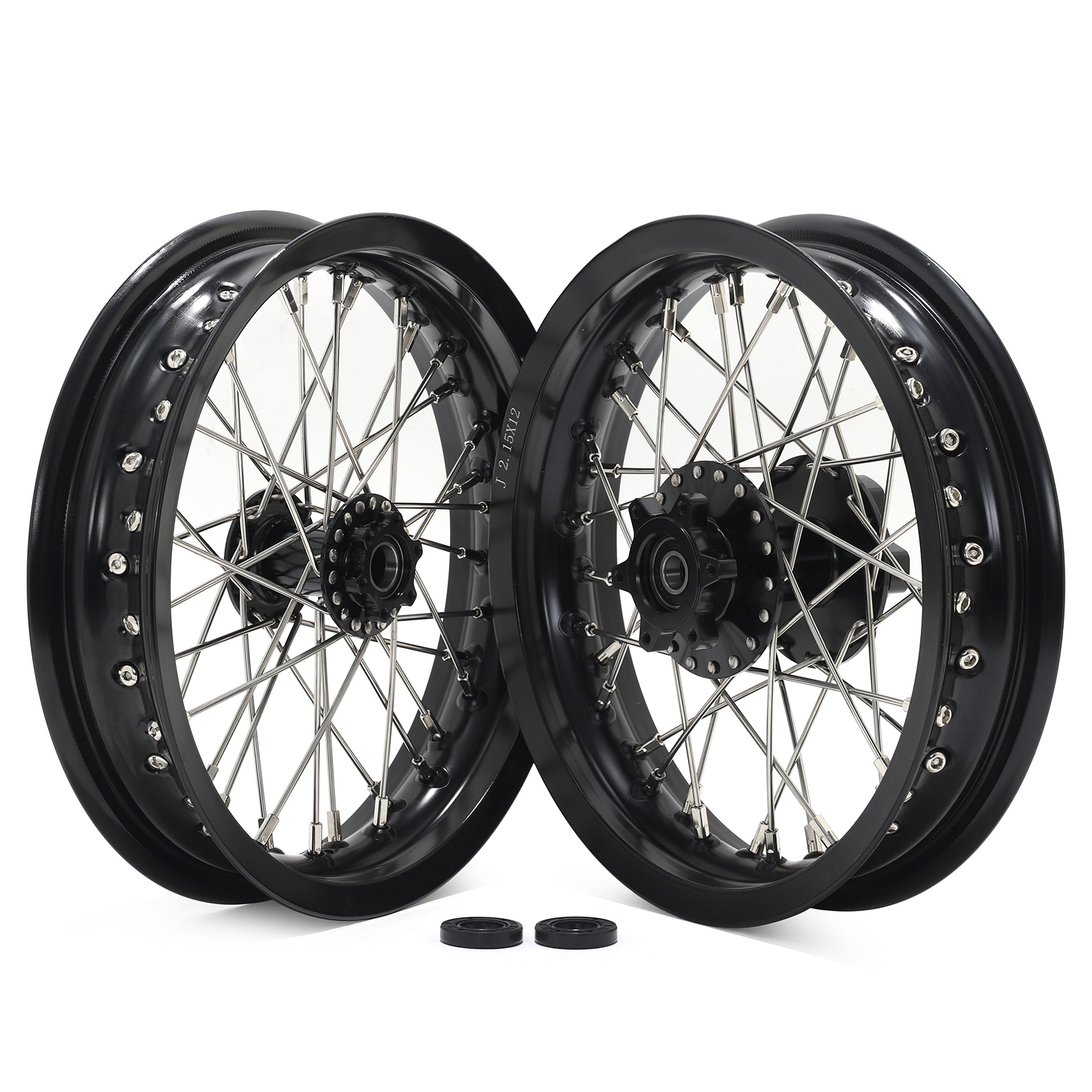 12"x2.15" Complete Wheels Rim Hubs for Talaria Sting 2022 Electric Dirt