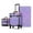 Purple, variant on Byootique 2-Piece Makeup Train Case Cosmetic Organizer Kit Grace ForgetMeNot