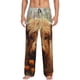 thumbnail image 1 of Balery Cute Floral Cow Pantalones de pijama para hombre, pijama ultraligero, pantalón de descanso-Medium, 1 of 6