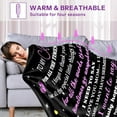 thumbnail image 3 of Gifts for Mom, to My Mom Blanket from Daughter, Mom Birthday Gifts, Mom Ideas Gifts from Kids, Birthday, Mother''s Day, Christmas, Thanksgiving Blanket Gifts for Mom, 60 "X80\u201c, 3 of 6