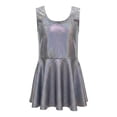 thumbnail image 3 of Grblisyd Girls Sequins Dress Kids Sparkly Shiny Metallic Sleeveless Dance Dress Ballet Dancewear Gymnastics Outfits, 3 of 4