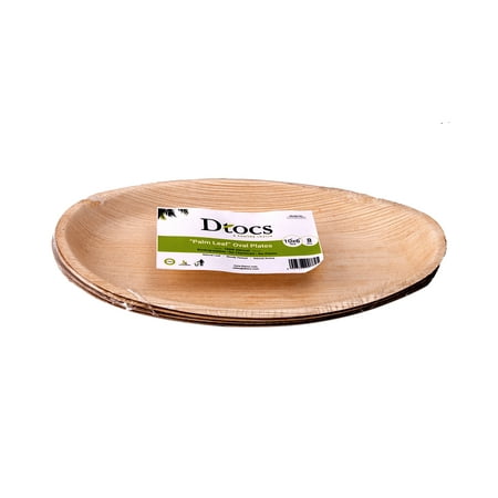 Majolica Leaf Plate - Dtocs Natural Palm Leaf 10