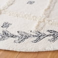 thumbnail image 3 of SAFAVIEH Casablanca Daisy Diamond Area Rug, Ivory/Black, 6' x 6' Round, 3 of 8