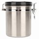 thumbnail image 2 of Airtight Stainless Steel Coffee Canister, Kitchen Food Storage with Release Valve and Spoon, 1.2 L, 2 of 5