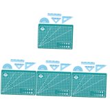 FRCOLOR 4 Sets of Miniature Ruler Model Tiny Ruler and Mat Mini School ...