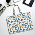thumbnail image 6 of Kdxio Block Dinosaur File Tote Document Bag Business Briefcase Bag Document Organizer Tote Briefcase for Letter A4 Files Business Teacher Office Bag, 6 of 8