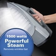 thumbnail image 2 of Hamilton Beach Hierro y vapor vertical con suela de acero inoxidable, 1500 vatios, cable retráctil, ajustes de pulverización y vapor de explosión ajustables, apagado automático de 3 vías, antigoteo, a, 2 of 5