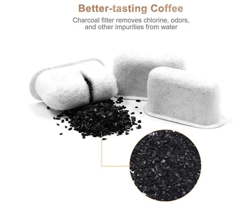 DULALA Filters12pcs Replacement Activated Charcoal WAter Filters for Coffee Machines