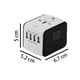 thumbnail image 2 of Adaptador De Viaje Universal Cargador De Viaje Internacional Todo En Uno Con Adaptador De Corriente De Viaje Mundial De 2.4A Cargador De Pared Para Ee. Uu./Ru/Ue/Au 4 Usb Parte 100-240 Serendint EL013215-03, 2 of 4