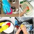 thumbnail image 6 of CUGBO 8 Pieces Acrylic Strawberry Dish Pot Scrubbers, Hand-Knitted Kitchen Washing Towel, Non-Scratch for Stainless Steel(Mixed Color), 6 of 7