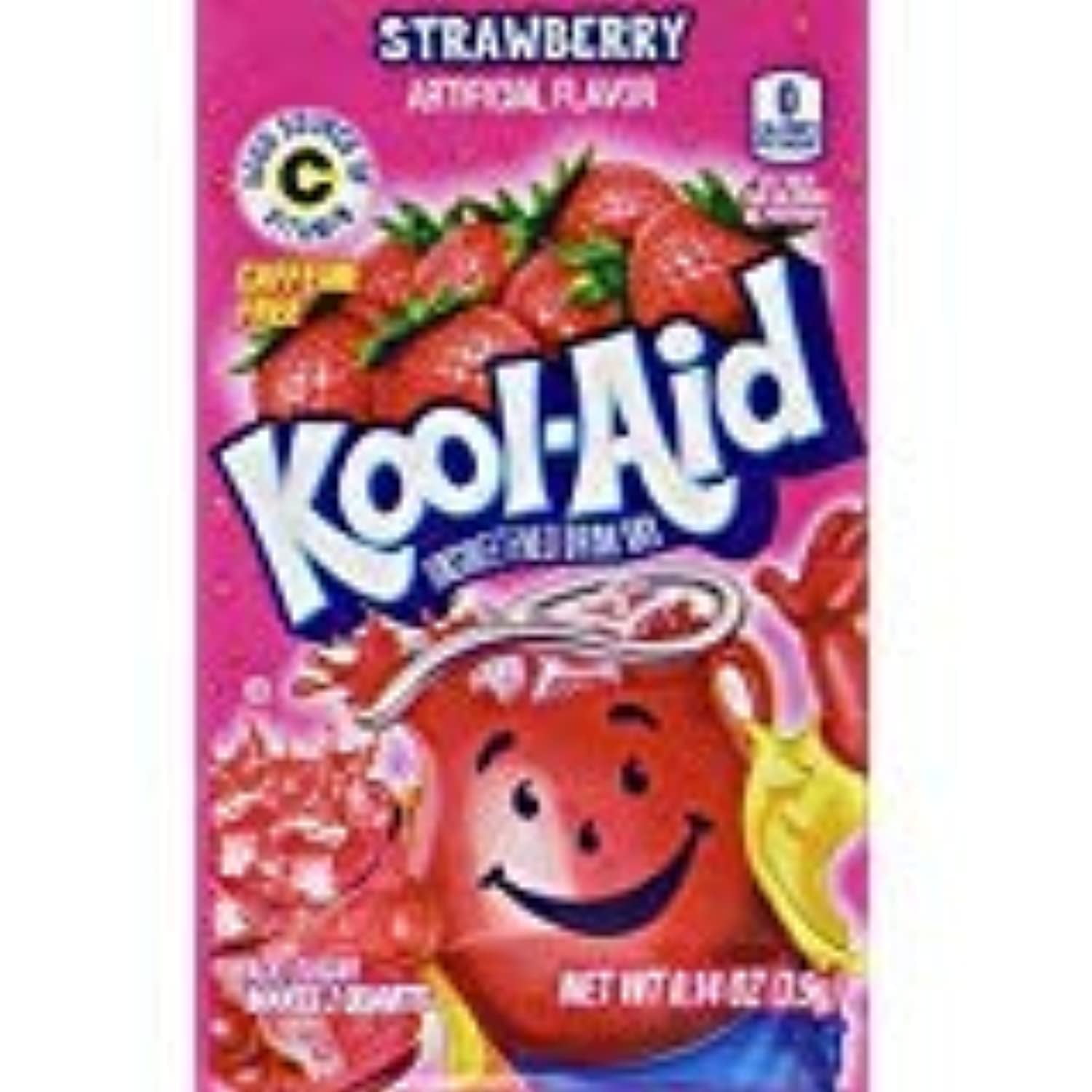 KoolAid Strawberry Unsweetened Soft Drink Mix, 0.14Ounce Envelopes