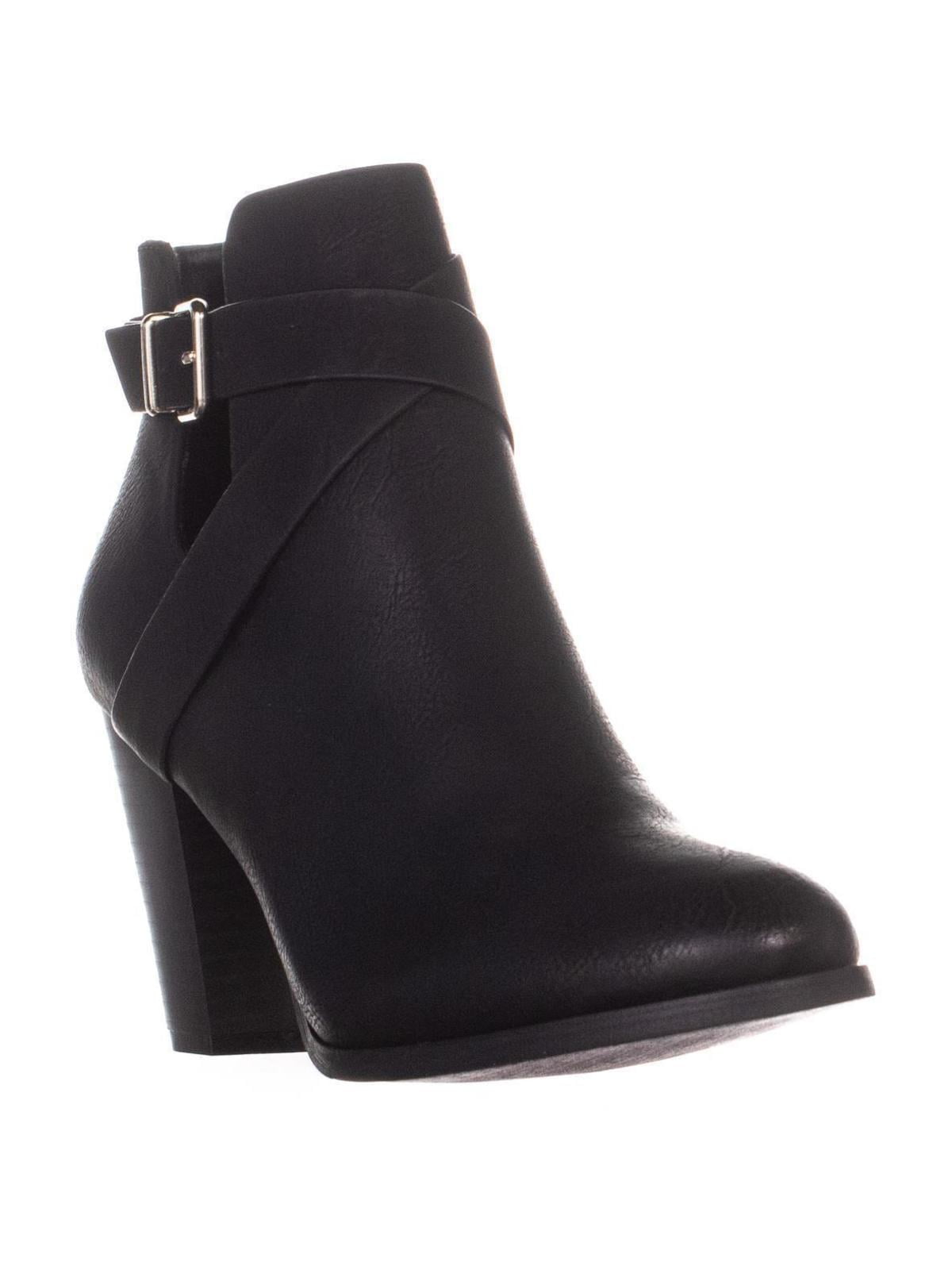 Spring Tecia Buckle Ankle Boots, Black 