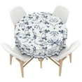 thumbnail image 6 of Lfeey Round Tablecloth, Polyester, Wipeable Oil-Resistant, Floral, 60 inches, 6 of 6