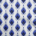 thumbnail image 1 of oneOone Cotton Cambric Medium Blue Fabric Ikat Sewing Fabric By The Yard Printed Diy Clothing Sewing Supplies 42 Inch Wide, 1 of 6