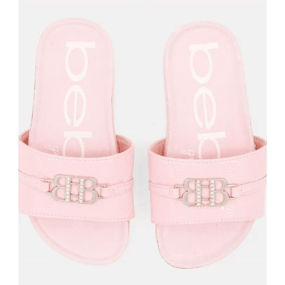 Bebe girls pink slide slippers [S-11] toddler