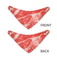 thumbnail image 3 of Naloa Beef Steaks Dog Bandana Large and Small-Dog Scarf Bib Handkerchief Accessories for Dogs and Cats(S-L)-Large, 3 of 5