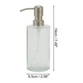 thumbnail image 4 of Unique Bargains 1 Pc Simple Cylindrical Soap Pump Dispenser for Hotels 350ml Clear Silver Tone, 4 of 6