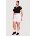 thumbnail image 2 of Women's Plus Size Trendy High Waisted Biker Shorts, 2 of 4