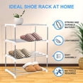 thumbnail image 6 of Etaoline 4-Tier Stackable Shoe Rack, Milky White, 6 of 6