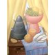thumbnail image 3 of Divertido retrato de mujer y hombre de Fernando Botero bebiendo jugo, pósteres artísticos, pintura en lienzo, impresiones de pared, imagen para la decoración del hogar de la habitación, 3 of 5