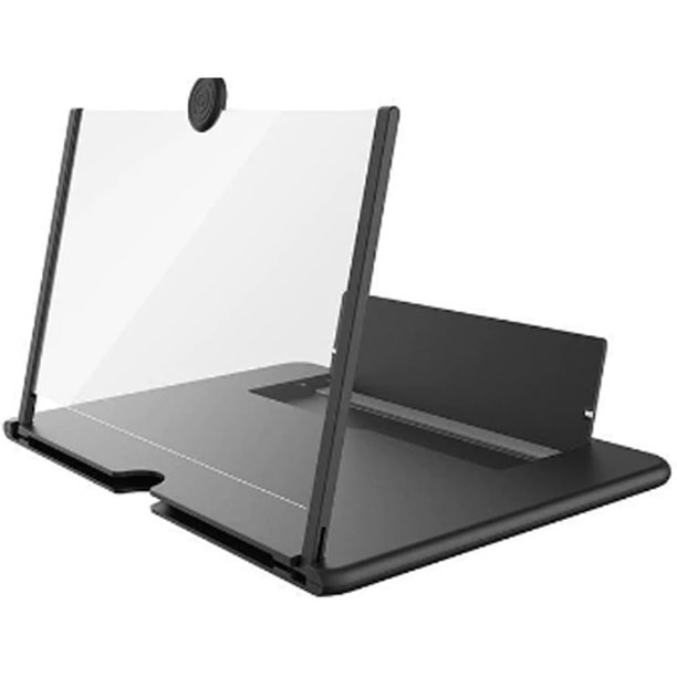 Screen Magnifier 2025 Version, Foldable 3D HD Magnifier Pull-Out for Phone Magnifying 10-12inch Screen Amplifier Smart Mobile Phones Movies, Stand Cool Gadgets for Women(Black,10 inch)