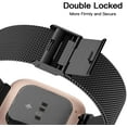 thumbnail image 3 of Fitbit Versa/Fitbit Versa 2 Bracelet pour Femmes Hommes, Ajustable en Acier Inoxydable, 3 of 5