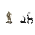 thumbnail image 1 of Figura decorativa de resina de un caballero europeo y un . Adorno creativo para escritorio, ideal para la entrada, la sala de estar, el es, 1 of 8
