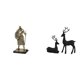thumbnail image 1 of Figura decorativa de caballero para escritorio, estatua de reno, artesanía artística decorativa, material de resina, adecuada para oficinas, hogares,, 1 of 8