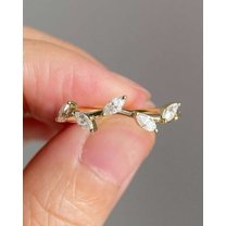 Jewelerix Comfort Fit Ring Marquise Cut Ring 1.50 CT Moissanite Diamond Engagement Ring Wedding Promise Rings for Her