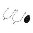 thumbnail image 1 of de Espuelas para 1 Par de Espuelas de material acero Inoxidable con 1 Pieza de Correas para Espuelas kusrkot Espuela de Caballo, 1 of 7