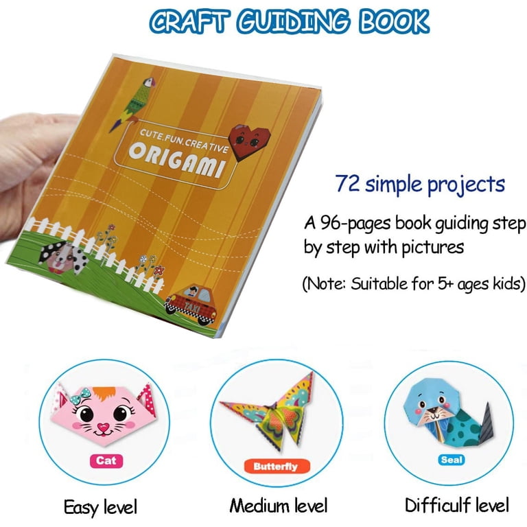 Beautysureup Origami Kit, 144 Sheets with 72 Patterns & Guide Book photo 6