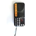 thumbnail image 3 of L-088AM Dual Band Rechargeable Portable Mini Pocket Digital Auto Scan AM FM Radio Receiver with MP3 Music Audio Player Speaker,1* music speaker,black, 3 of 6