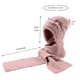 thumbnail image 2 of Pasamontañas de punto 3 en 1 con bufanda y mascarilla | Gorro de invierno con forro polar para protección contra el viento y calidez | Ropa para clima frío para mujeres y adultos, 2 of 7