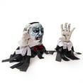 thumbnail image 4 of Halloween Vampire Groundbreaker Decoration,Scary Bloody Vampire with Glowing Eyes for Outdoor Graveyard Haunted House,Lighted Up Zombie Props, 4 of 6