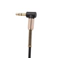 thumbnail image 3 of Graflsoa 3.5mm Male to Male Audio Cable with 90-Degree Right Angle Plug, 1m Length, Black TPE Material, Compatible with Phones, Speakers, Cars, and Computers, 3 of 6