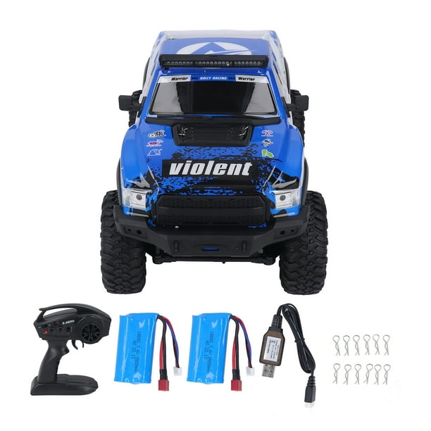 RC Crawler escala 1/10 2,4 GHz 4WD luz LED 1500mAh 15 km/h neumáticos de goma RC coche de escalada con 2 baterías para niños adultos ZP1010 YUNYI BRAND Deportes