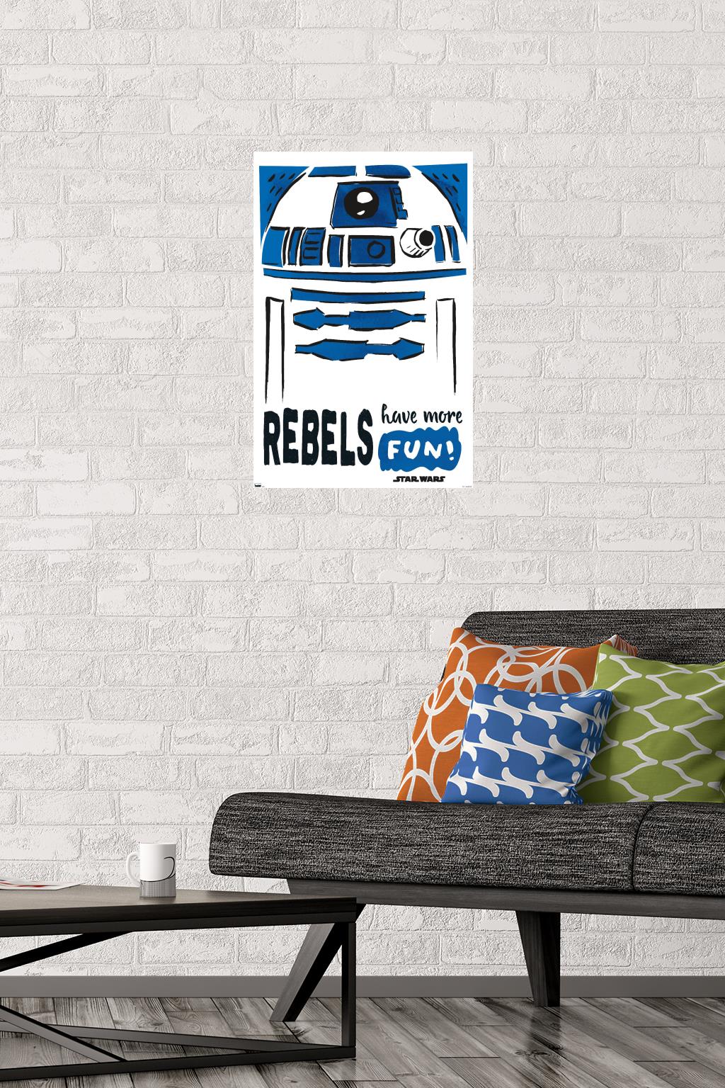 Star Wars: Saga - R2-D2 Fun Wall Poster, 14.725" x 22.375"