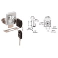 thumbnail image 2 of CRL LK342 Chrome Lock for 3/8" Glass Door - Randomly Keyed, 2 of 5