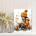 thumbnail image 2 of Qisvanset 12x16 Inch With Frame 2D Flat Wall Art Let's Read Educational Watercolor Kids Room Wall Decor, 2 of 8