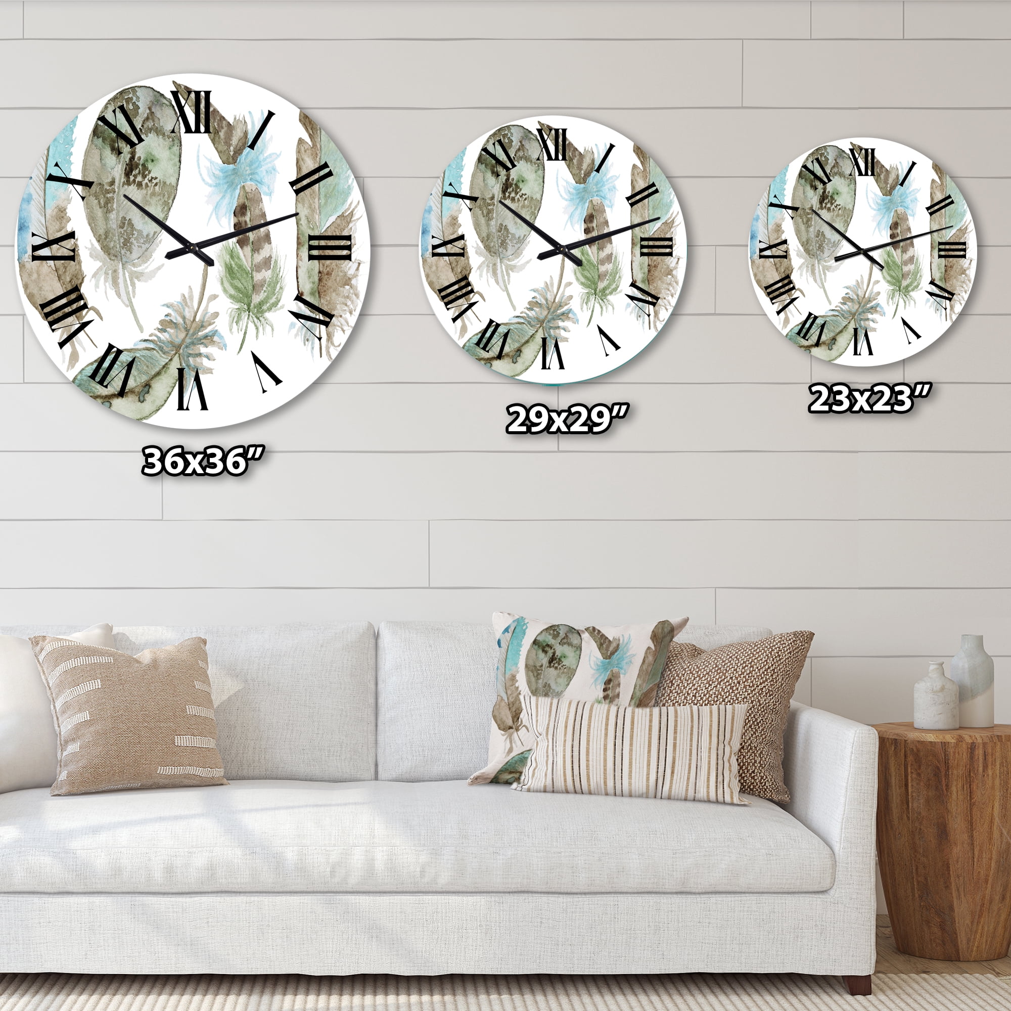 Designart 1 in Bohemian Wall Clock