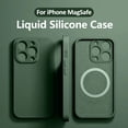 thumbnail image 2 of Original Liquid Silicone For MagSafe Phone Cases For iPhone 15 13 12 11 14 Pro Max Mini X XR XS 7 8 Plus SE 2020 Case Back Cover, 2 of 5