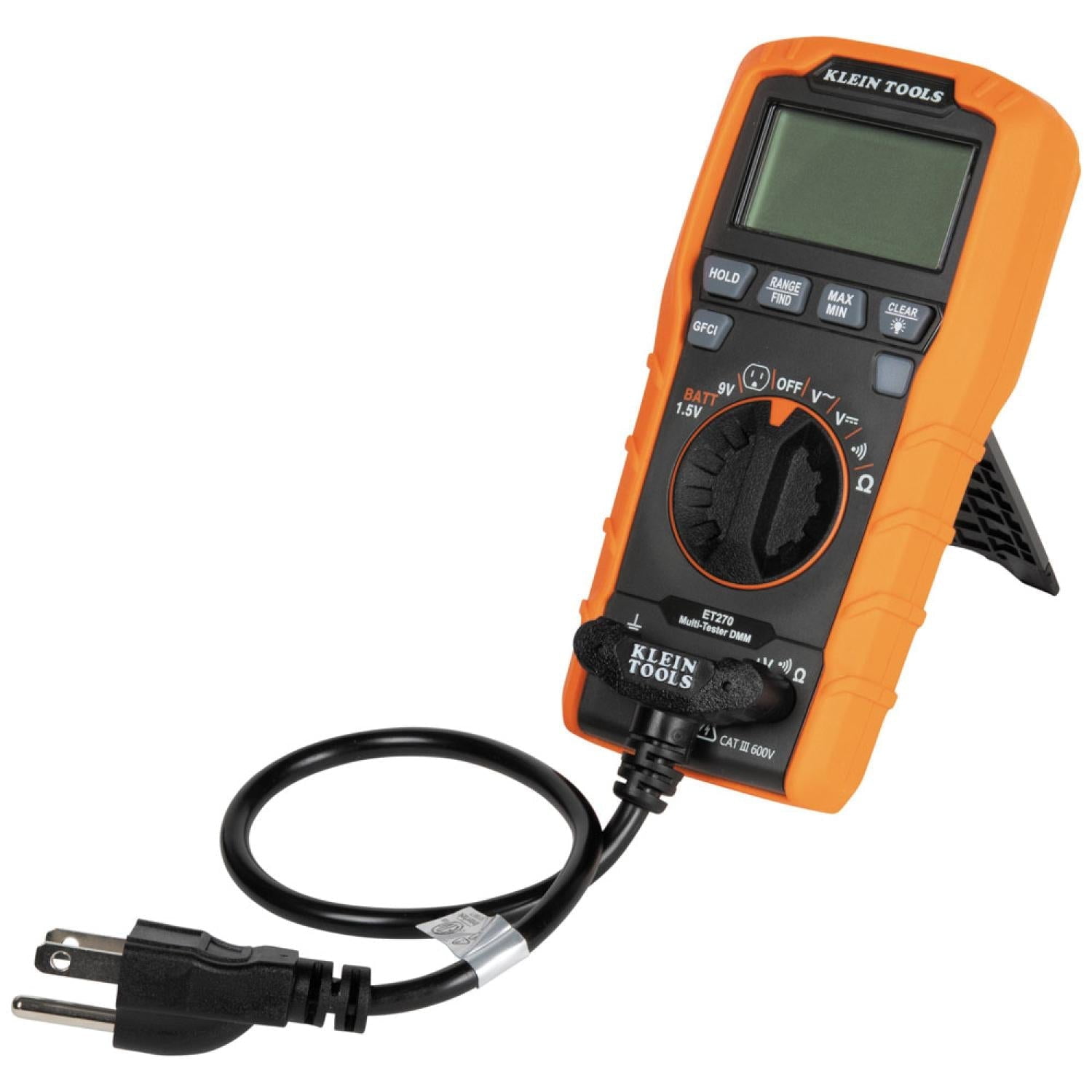 Klein Tools ET270 Digital Multi-Tester DMM with Receptacle Tester