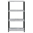 thumbnail image 2 of ACME Nypho Bookshelf in Antique White and Black, 2 of 7